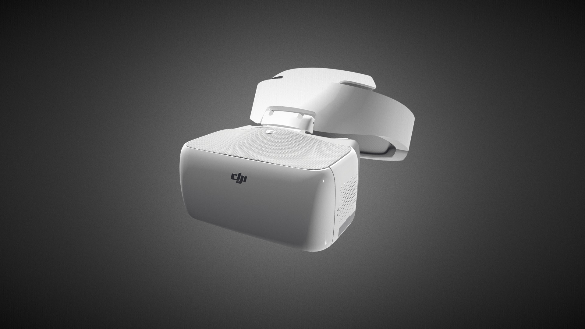 3D model DJI Goggles for Element 3D - This is a 3D model of the DJI Goggles for Element 3D. The 3D model is about a white and grey computer mouse.