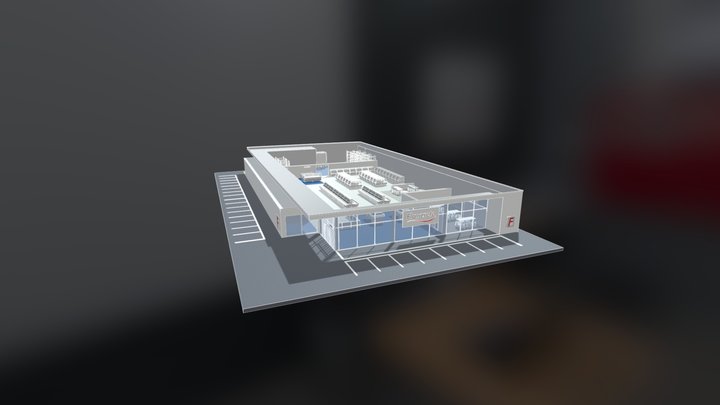 [UK] Interactive 3D Model - Supermarket 3D Model