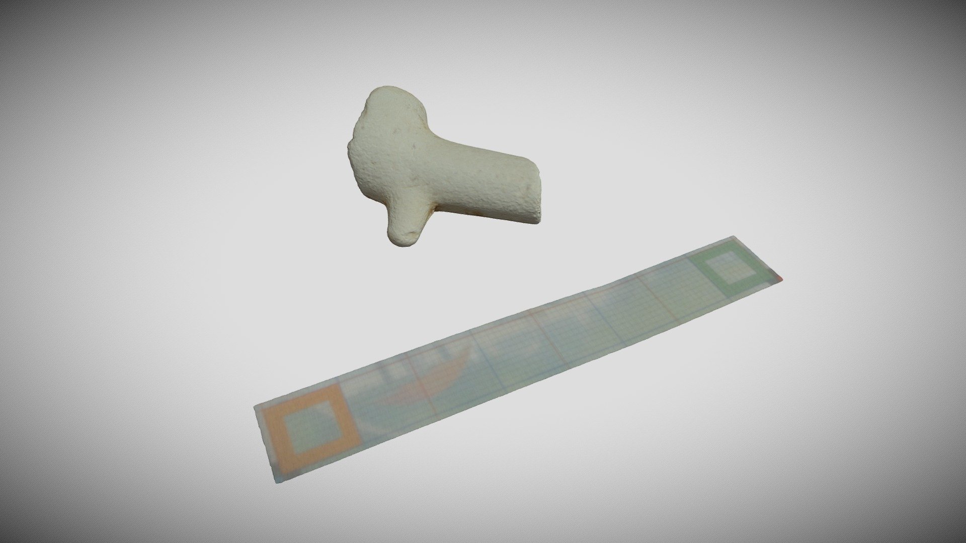Clay Pipe Fragment (with scale bar)