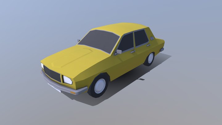 Lowpoly car pack 3D Model