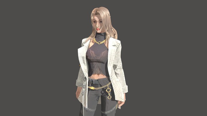 FF [girl charactor model ] 3D Model