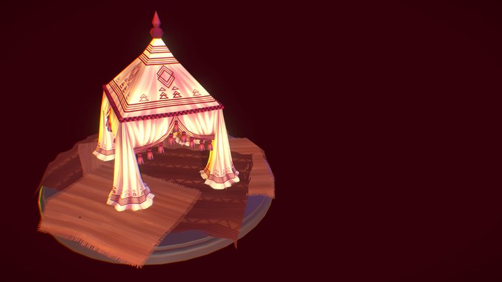 Turntable Tents Breakdown 3D Model