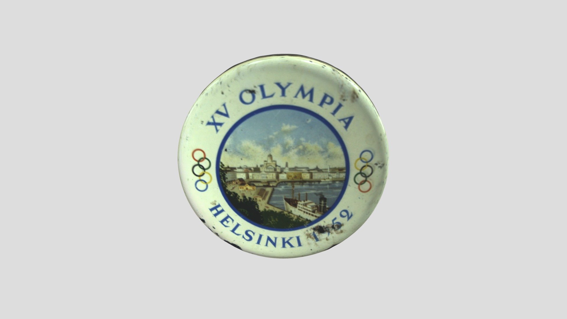 1952 Olympic Tin Candy Box
