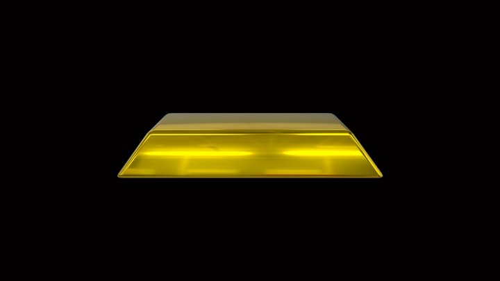 Realistic Gold Bar 3D Model