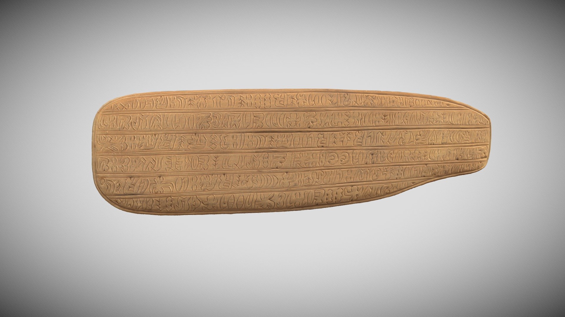 2005.8.68 Replica Rapa Nui script board - 3D model by Auckland Museum ...