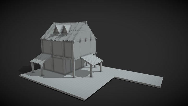 Fishing House WIP 3D Model