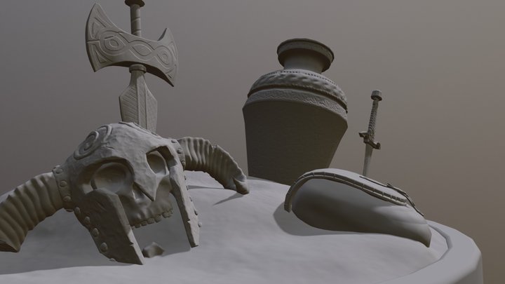 Skyrim Diorama 3D Model