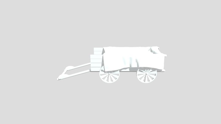 Middle Ages Wagon 3D Model