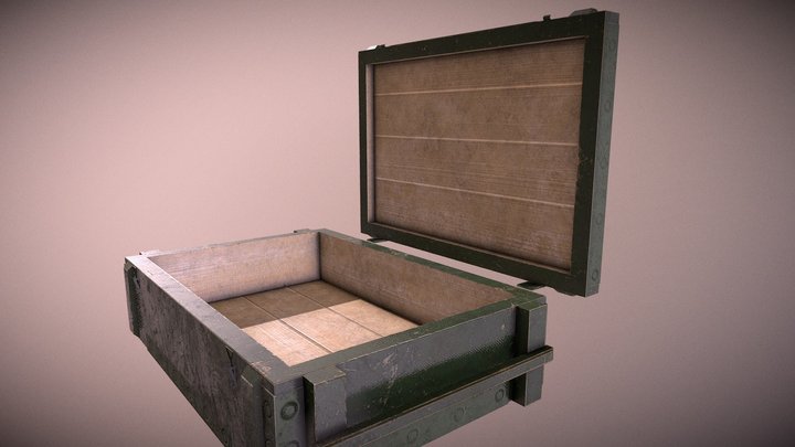 Crate 3D Model
