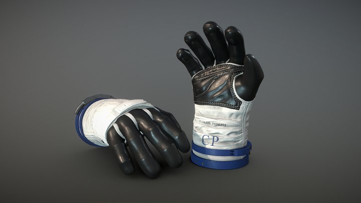 Cosmonaut Gloves 3D Model