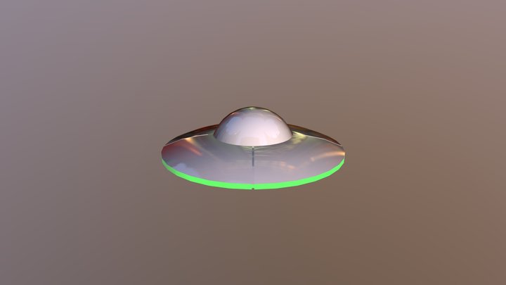 a ufo created in 3DS Max 3D Model