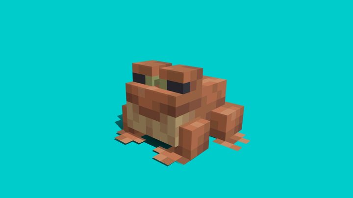Minecraft Frog 3D Model