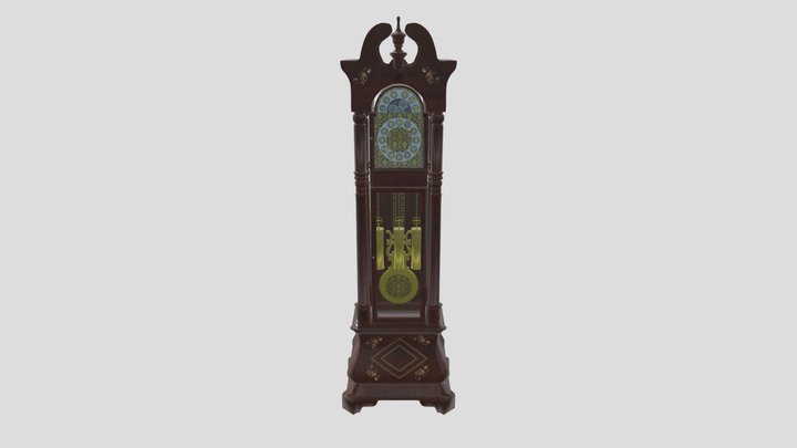 GrandFather Clock 3D Model