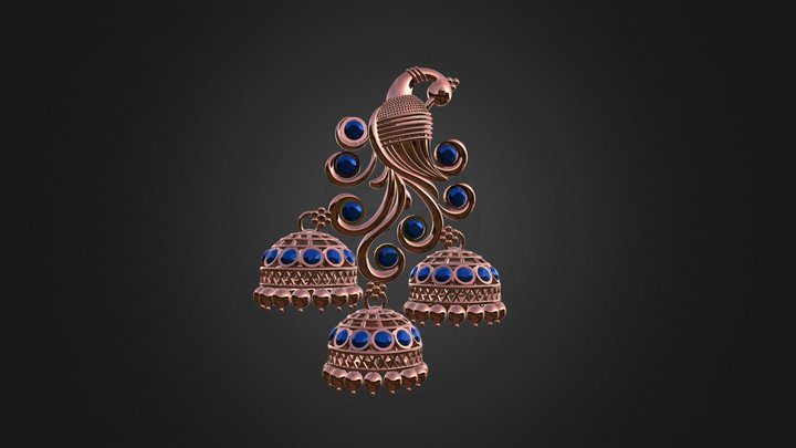 D3D - Earring 3D Model
