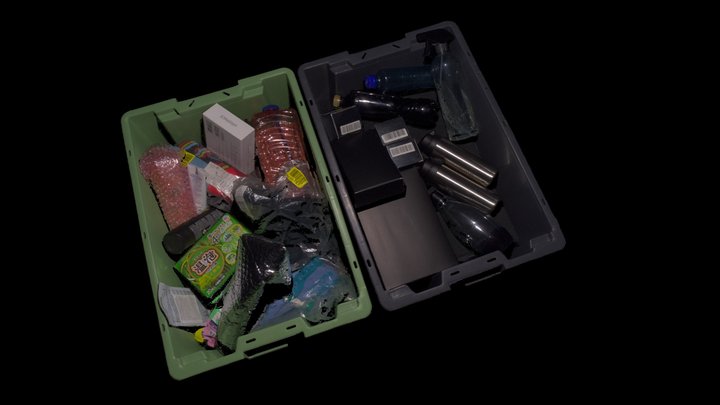 Multi-bin piece-picking 3D Model