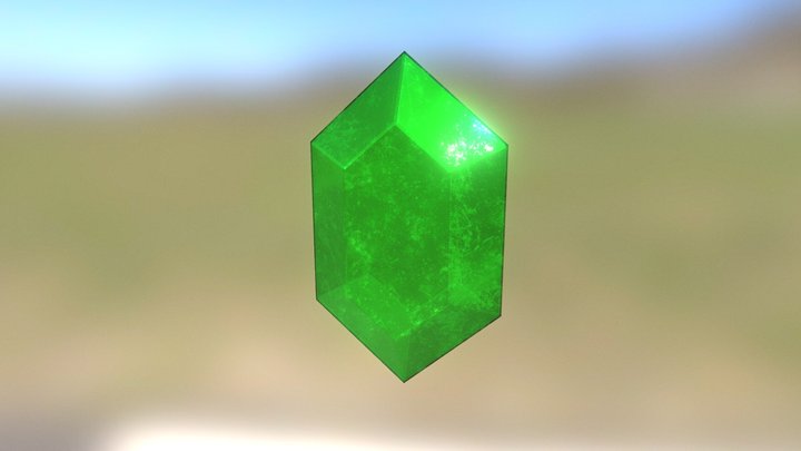 Green rupee 3D Model