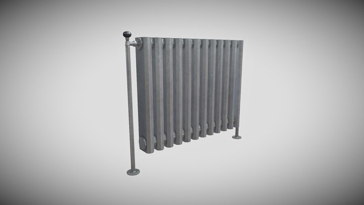 Old Realistic low-poly Heater 3D Model