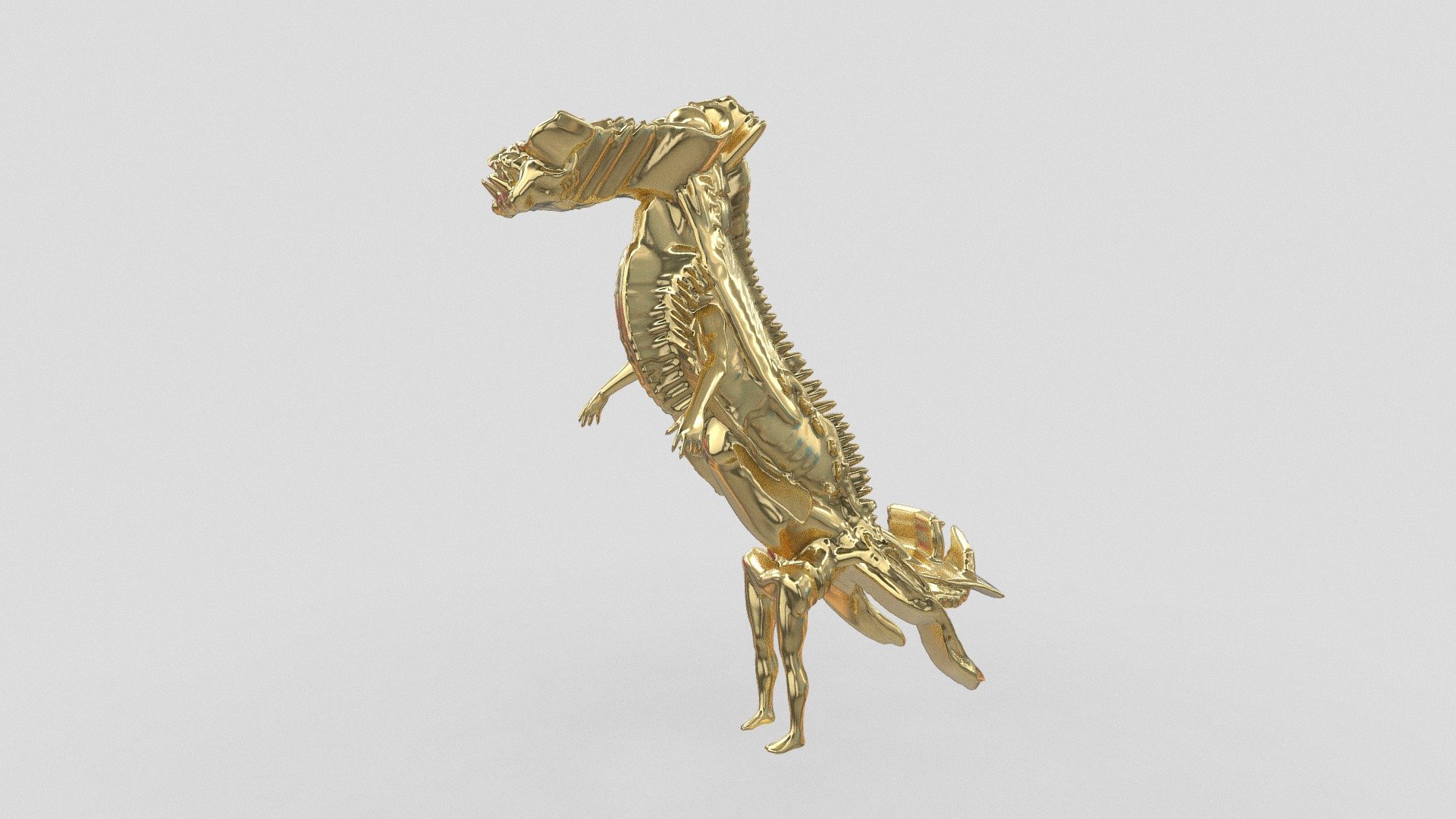 Golden Dragon Statue