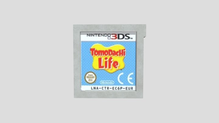 3DS Game Cartridge 3D Model