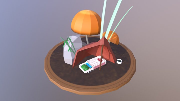 3D Diorama - Borrower's shelter 3D Model