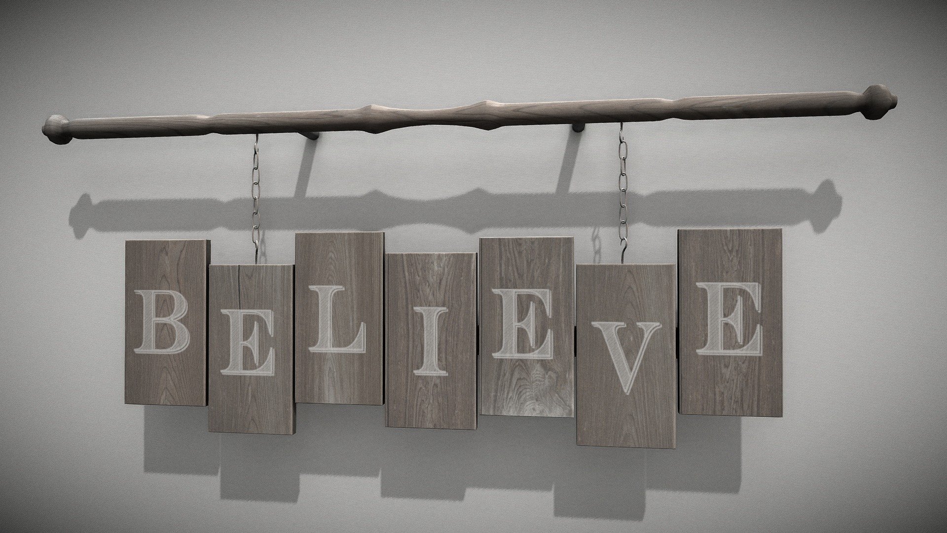 Believe Sign - 3D model by pepiteroxan [950c784] - Sketchfab