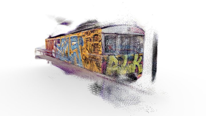 Street Art Train 3D Model