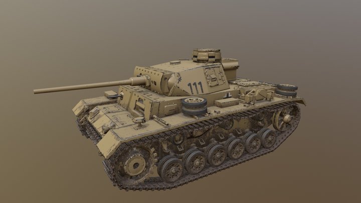 Panzer 3 Ausf.L Textured 3D Model