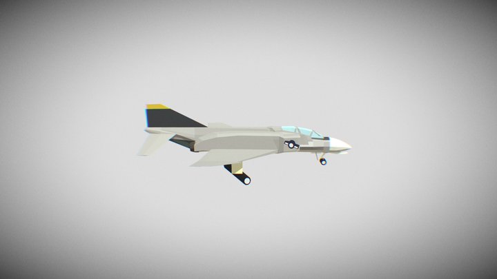 Simple McDonnell Douglas F-4B Phantom II 3D Model