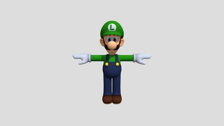 Luigi Mario 3D Model