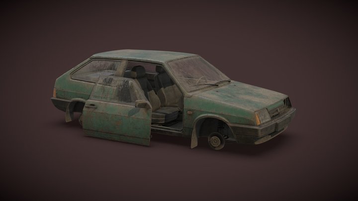 2108 Model Rusted 3D Model