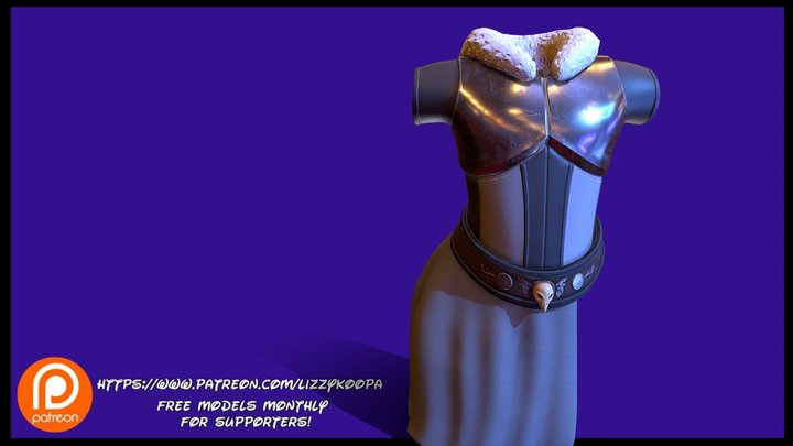 Commission armor set – Kostenloses 3D-Modell STL