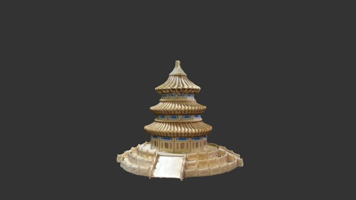 Wooden Model (Hall of Prayer for Good Harvests) 3D Model