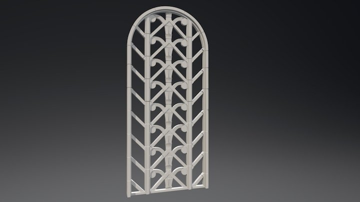 Tracery Arch Web 3D Model