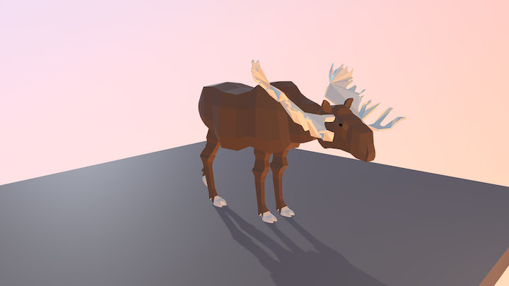 Just a Moose 3D Model