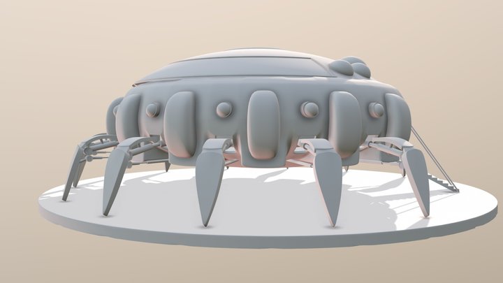 Freezer spaceship 3D Model