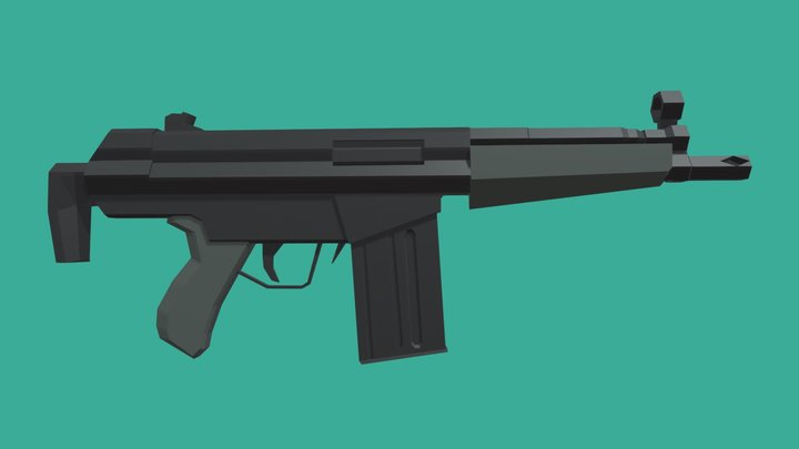 HK51 Low Poly 3D Model