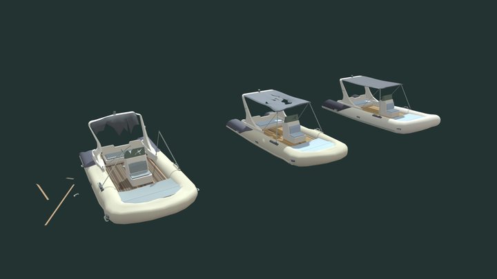 destruction_boat 3D Model