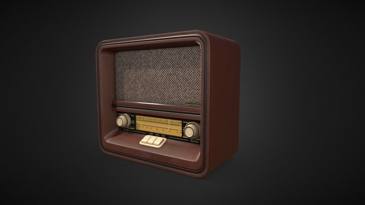Vintage Radio | Game Ready | PBR | Low Poly 3D Model