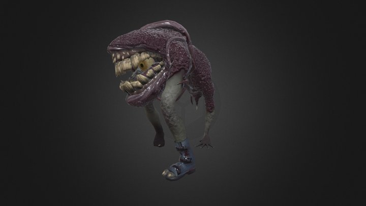 Biomass "Dog" Creature 3D Model
