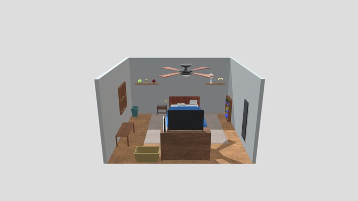 Bedroom Set 3D Model