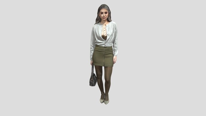 Woman standing 3D Model