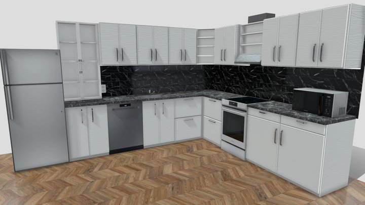 Modern kitchen 3D Model