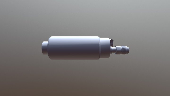 11847 E85 340 Centre Inlet Pump AN6 Fitting 3D Model