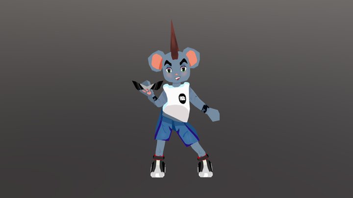 Mascota para marca de ropa 3D Model