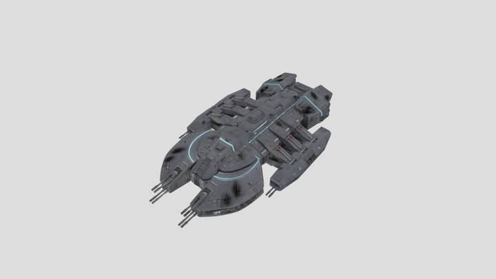 Achilles Class Battlestar Fanfic Concept Art – Kostenloses 3D-Modell STL