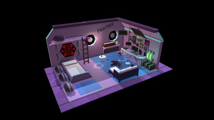 Cyberpunk - Room 3D Model