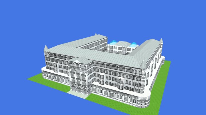 Pequehanna Inn 3D Rendering 3D Model
