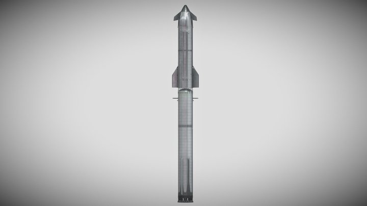 Starship V3 3D Model