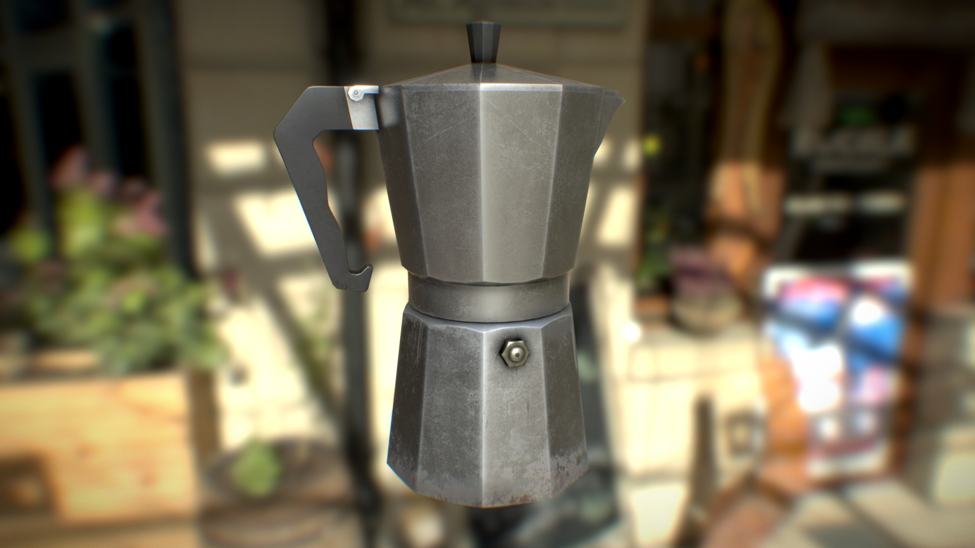 3D model Coffee Percolator - This is a 3D model of the Coffee Percolator. The 3D model is about a close-up of a microscope.