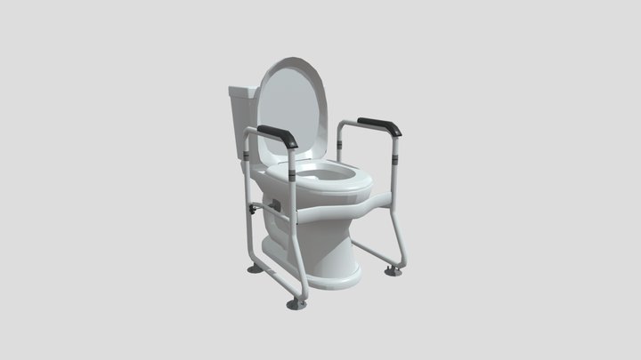Toilet Safety Frame Rail (Combo) 3D Model